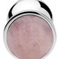 Rose Quartz Heart Gemstone Large Anal Plug