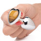 Tiger Eye Heart Gemstone Medium Anal Plug Set