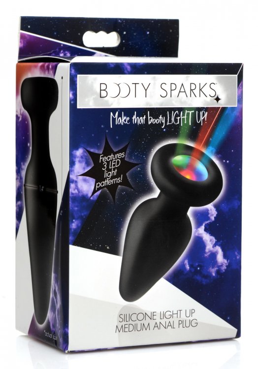 Plug anal mediano iluminado de silicona Illumina