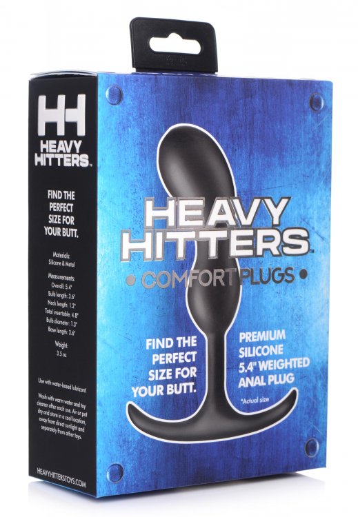 Heavy Hitters Comfort Plugs Plug anal pequeño de 6,4 pulgadas