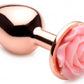 Rose Gold Rose Small Anal Plug
