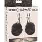 Velvet Pom Pom Nipple Clamps Black