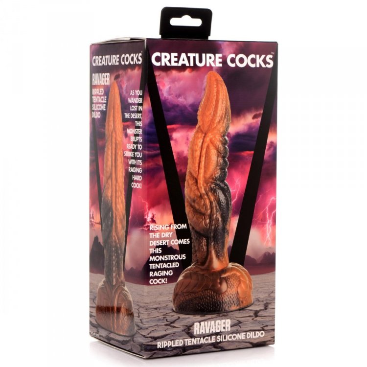 Creature Cocks Ravager Consolador de silicona con tentáculo ondulado