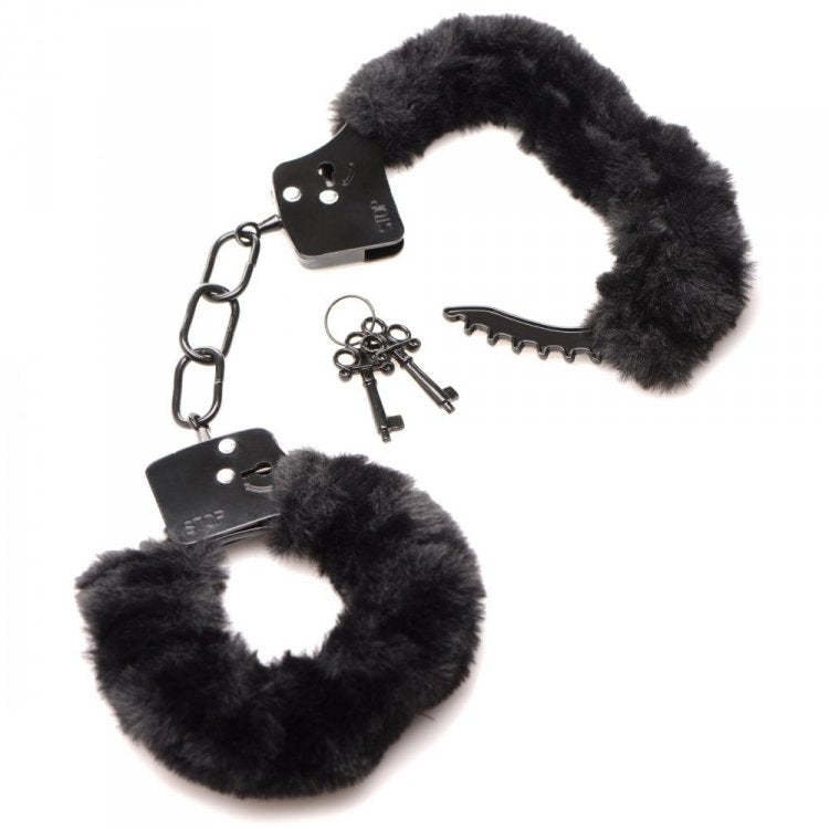 Furry Cuff Handcuffs - Black