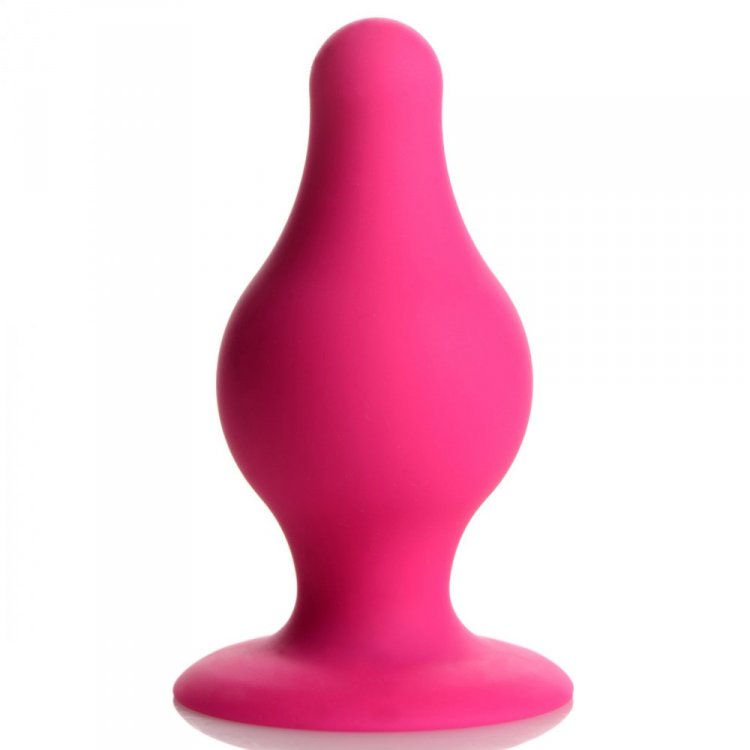 AquaGlow Tapered Anal Plug Pink Small