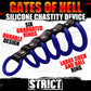 Estricto dispositivo de castidad de silicona Gates Of Hell