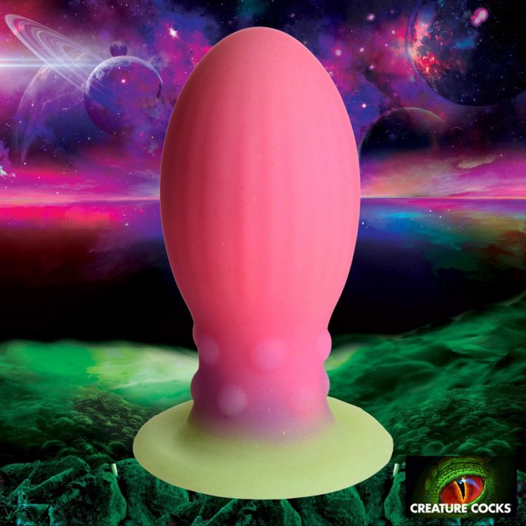 Galactic Glow Xeno Egg Silicone Glow-In-The-Dark Egg